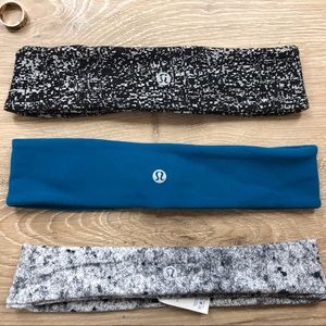 3 lulu lemon headbands